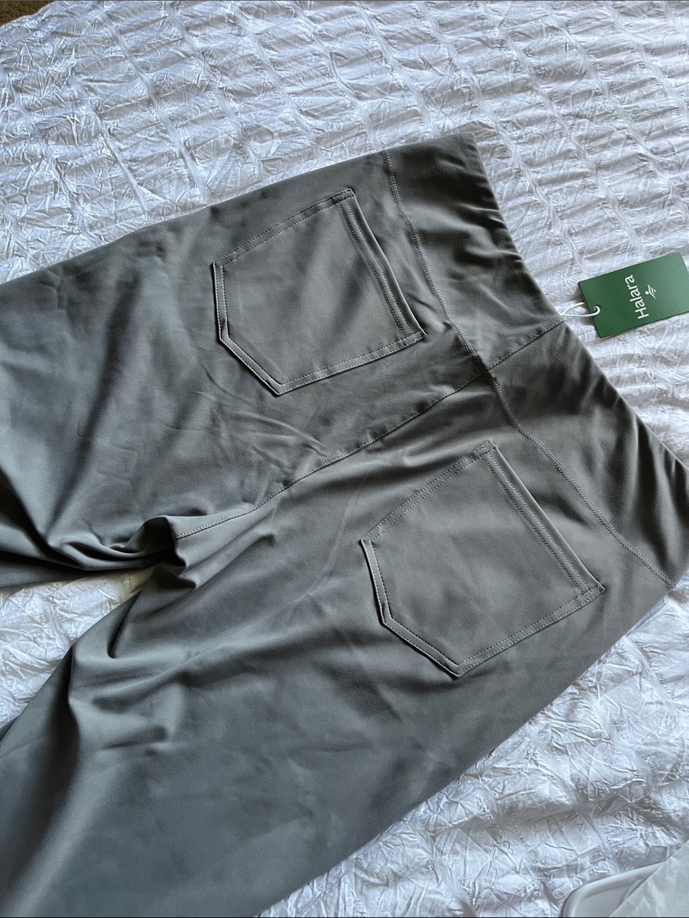 HALARA Grey Flare-Leg Stretch Pants - Picture 3 of 4